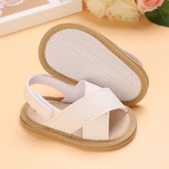 New Summer Baby Cross Hollow Soft Soles Sandal 0-18 Month Toddler Flat Booker