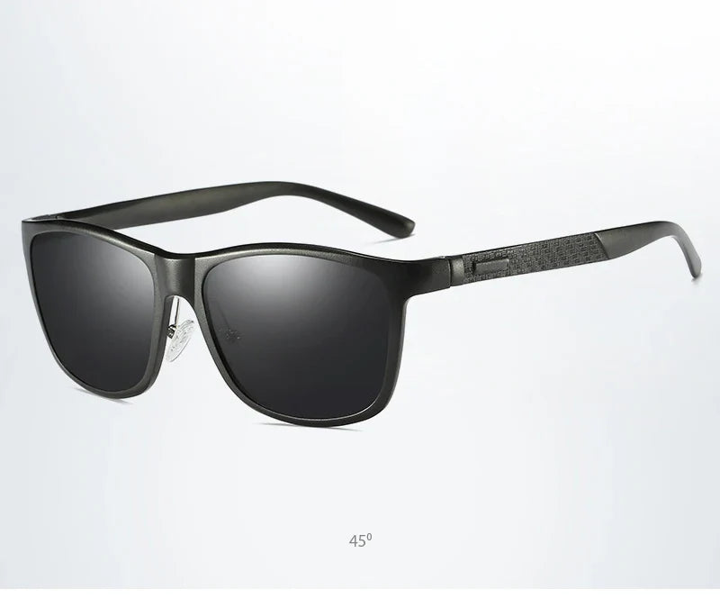 Luxury Aluminum Magnesium Men Polarized Sunglasses High Quality Square Men's Sun Glasses Cool Mirror Blue Driving Glasses