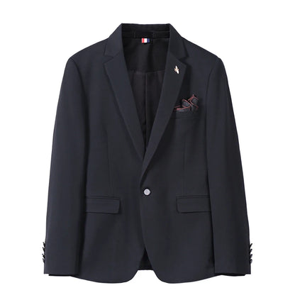 ( Jacket + Vest + Pants ) High-end Boutique Solid Color Men's Formal Business Suit 3Pces Set Bridegroom Wedding Costume Tuxedo
