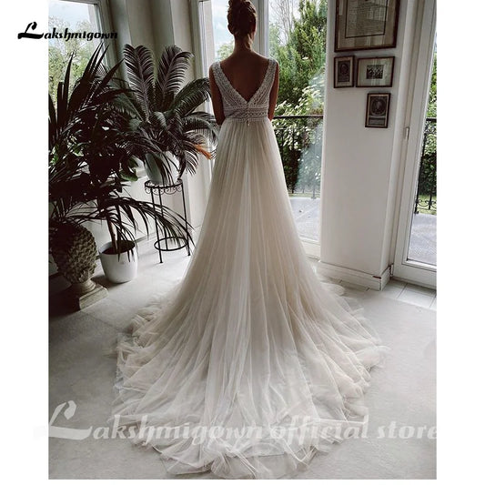 Wedding Dresses Lace Bridal Gowns tulle A-Line Wedding gown