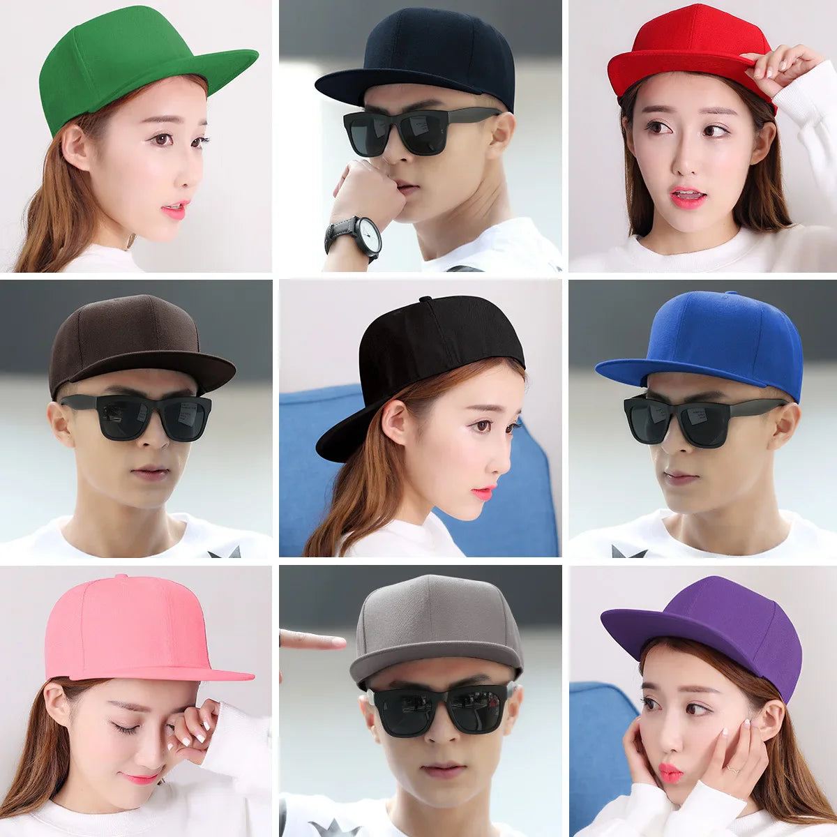Big Bone Man Plus Size Baseball Caps Adult Flat Peak Hip Hop Fitted Hat Men Women Large Size Snapback Cap size 6 3/4 to size 8