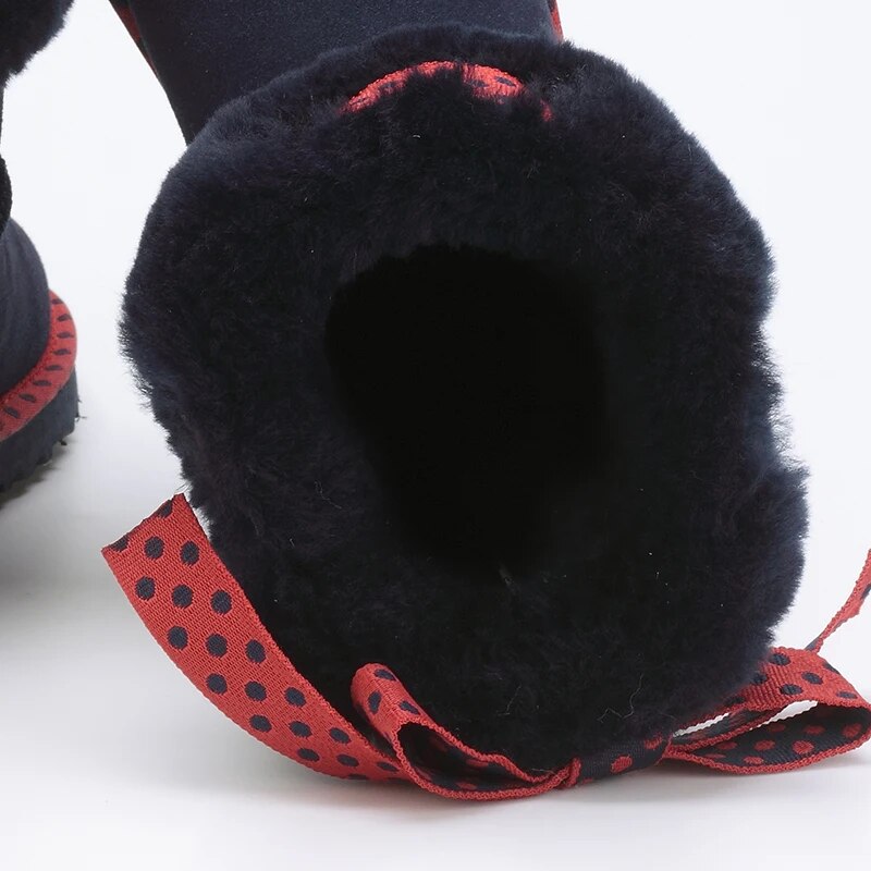 100% Genuine Leather Natural Fur Snow Boots Women Top Australia Boots