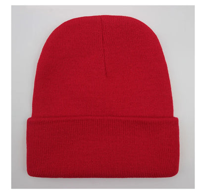 Unisex Beanie Autumn Winter Wool Blends Soft Warm Knitted Cap Men Women