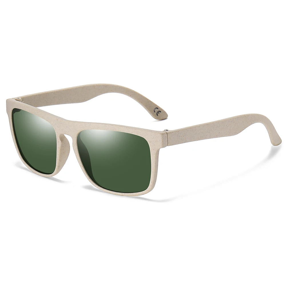 square men's and women's sunglasses Glasses  Wheat straw sunglasses