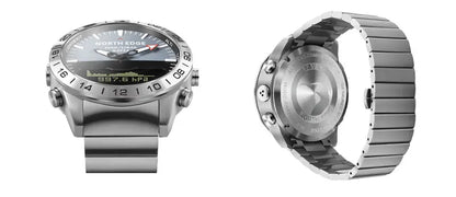 NORTH EDGE Mens Dive Watch Military Army Luxury Full Steel Smartwatch Compass Altimeter Barometer Digital Clock Waterproof 200m