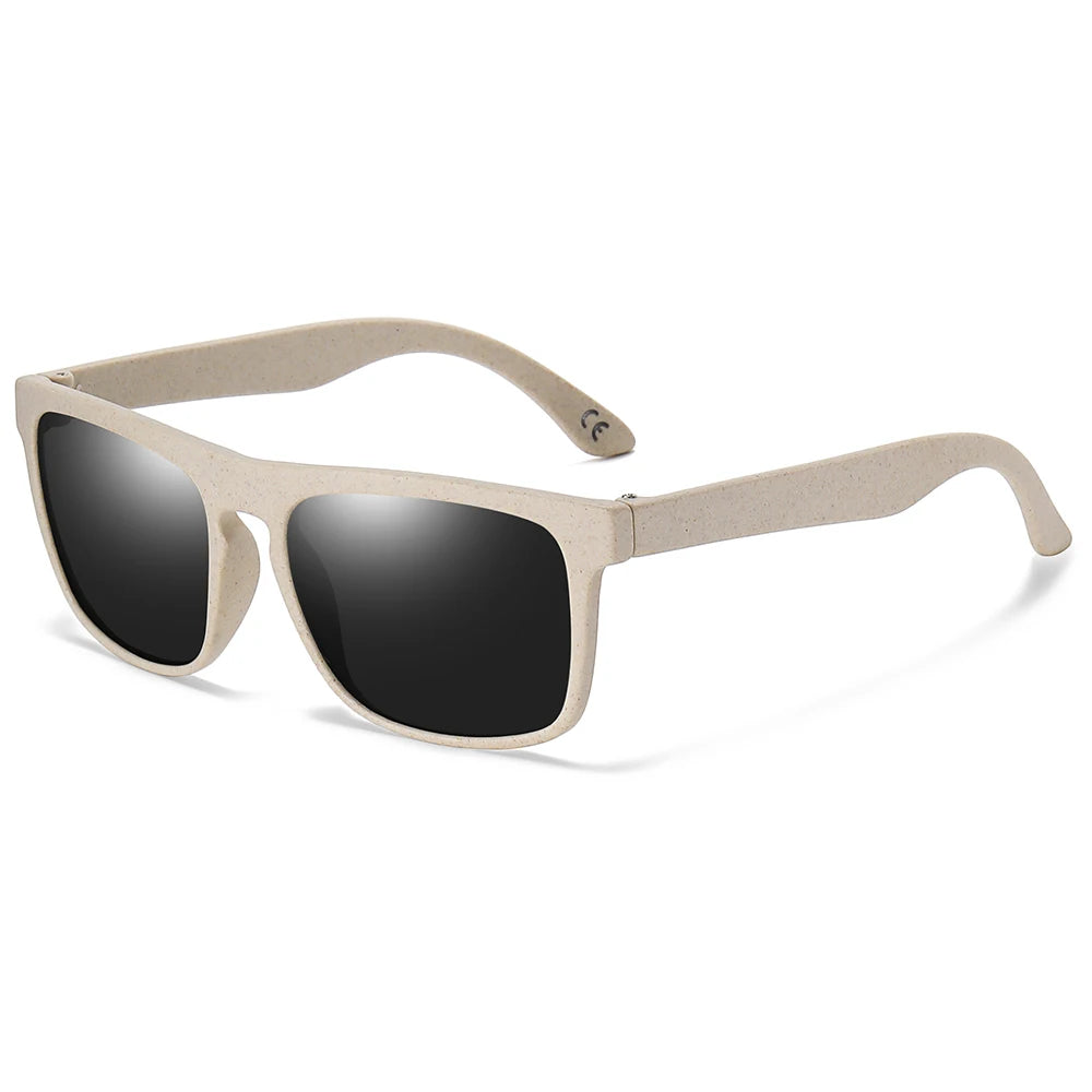 square men's and women's sunglasses Glasses  Wheat straw sunglasses