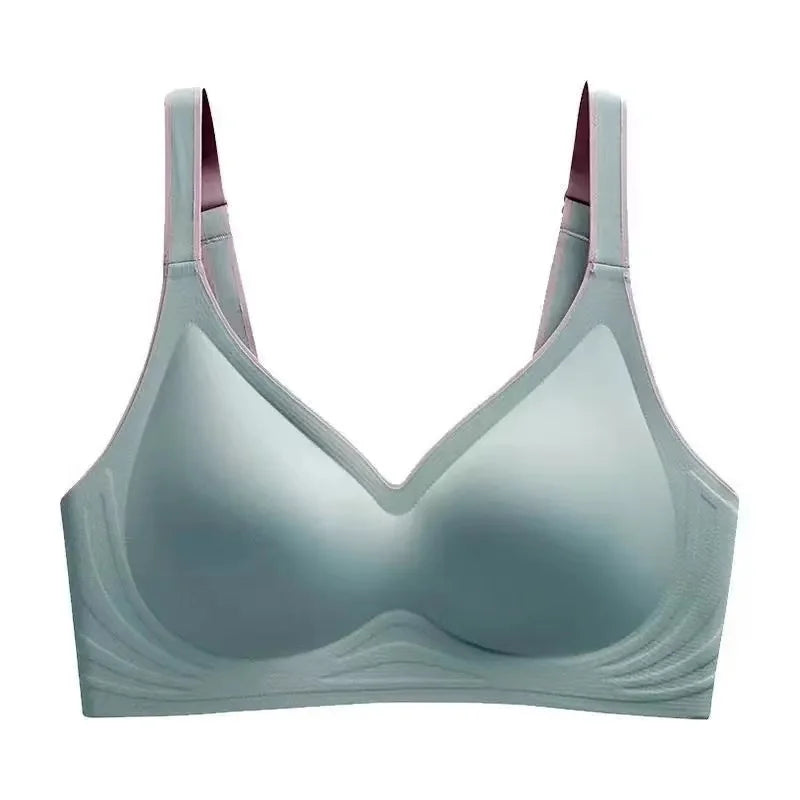 plus size women's underwear seamless no steel ring  bra push-ups comfortable
