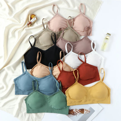 Women Underwear Seamless Bra Set High Waist Panties