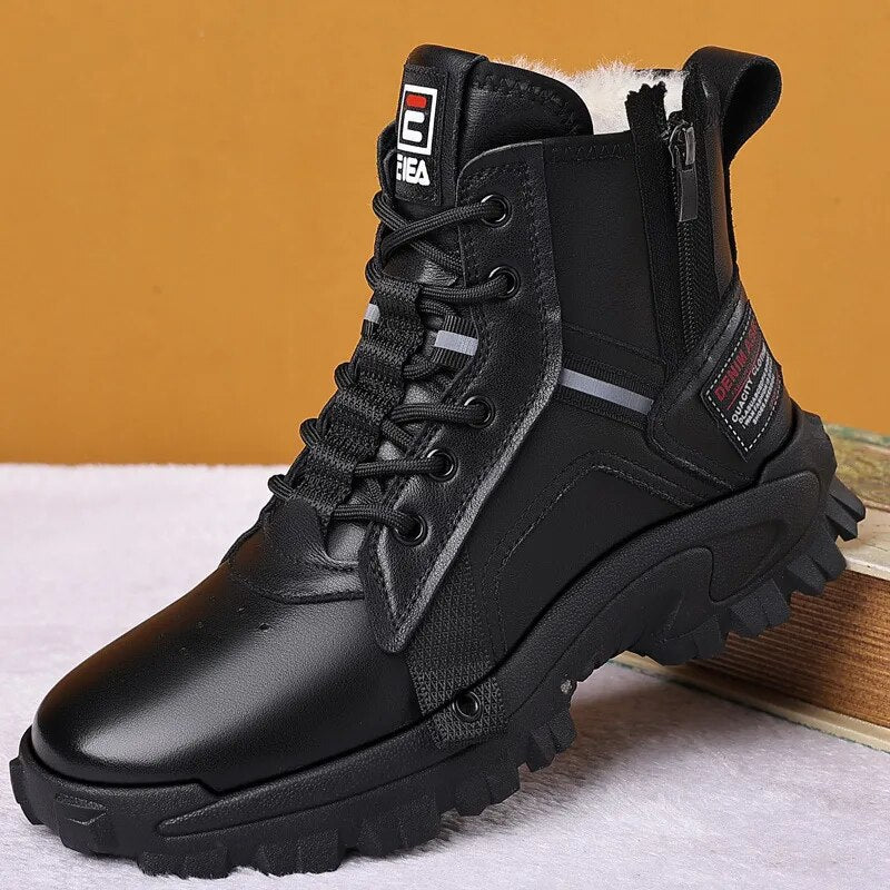 Men Winter Snow Boots Super Warm Men Hiking Boots High Quality Waterproof