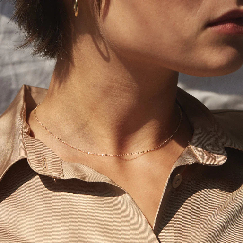 eManco Fine Chain Necklace Stainless Steel Gold Color Pendants Short Long Statement Women  Colar Gift Stainless Steel Jewelry