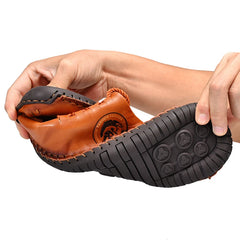 Luxury Men Formal Popular Genuine Leather Outdoor Soft Comfortable Loafers