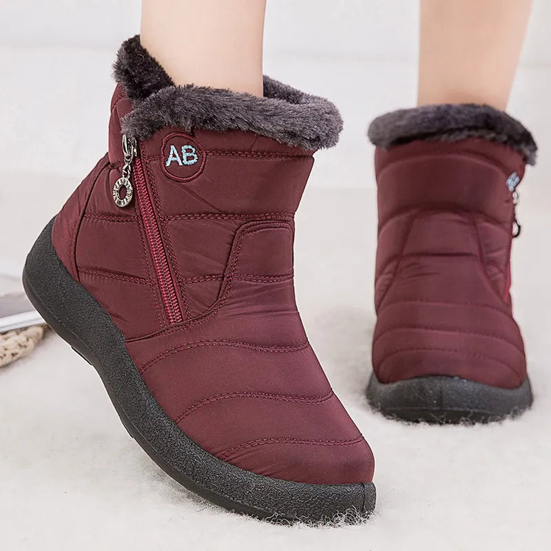 Women Boots Fashion Waterproof Snow Boots For Winter Shoes