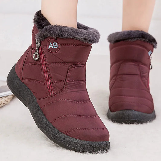 Women Boots Fashion Waterproof Snow Boots For Winter Shoes