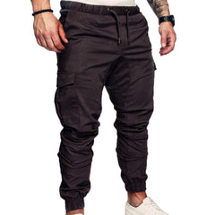 Men's Casual Jogging Pants Solid Color Pocket Pants Sports Pants