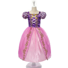 9 Style Princess Dresses Girls Tangled Costume Snow White Dress Belle