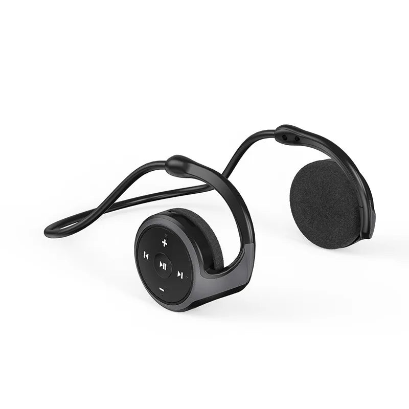 Wireless Headphones Bluetooth MP3 Player Headsets FM Radio On-Ear Comfort TF Card Slot Sport Wireless Earphones with Microphones