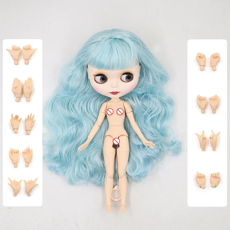 ICY DBS Blyth Doll 19 Joints Body 30CM Doll Matte/Glossy Face Doll with Extra Hands DIY Toy for Girls