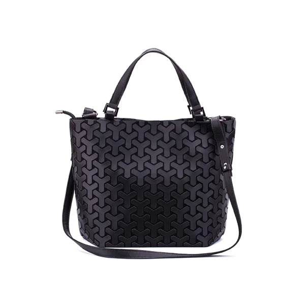 Luminous reflective  Bag Geometric Tote Folding Shoulder Bags for women