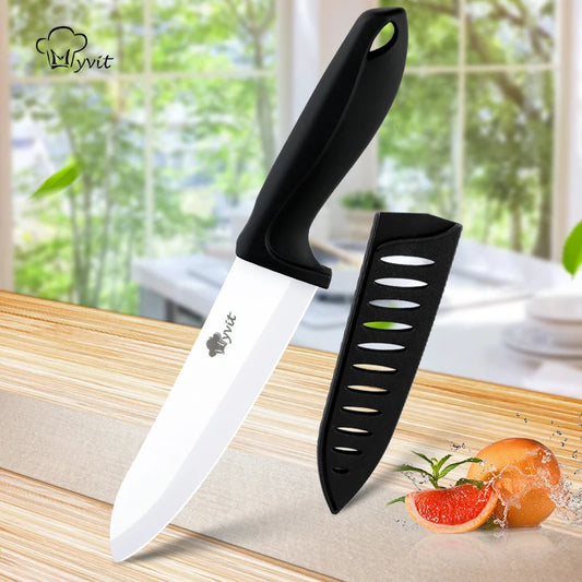 Ceramic Knife Kitchen Chef Knives Meat Utility Slicing Paring Bread Knives White Blade