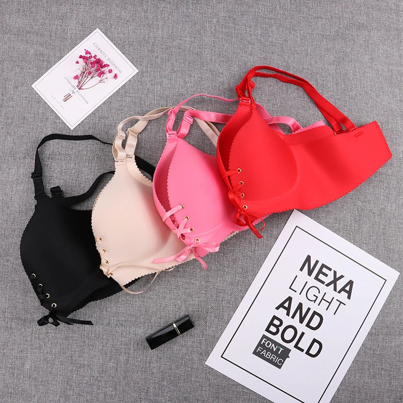 Bras For Women Fashion Push Up Lingerie Wireless Bralette Cotton Brassiere