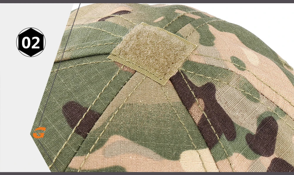 Outdoor Camouflage Adjustable Cap Mesh Tactical Skull Cap Army Airsoft Fishing