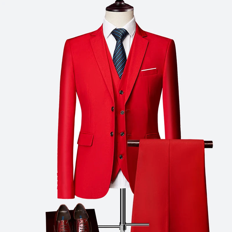 Tuxedo for Mens: Wedding suit men classical Men's Business suit 3 pieces Formal