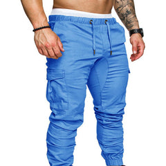 Men's Casual Jogging Pants Solid Color Pocket Pants Sports Pants