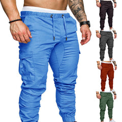 Men's Casual Jogging Pants Solid Color Pocket Pants Sports Pants