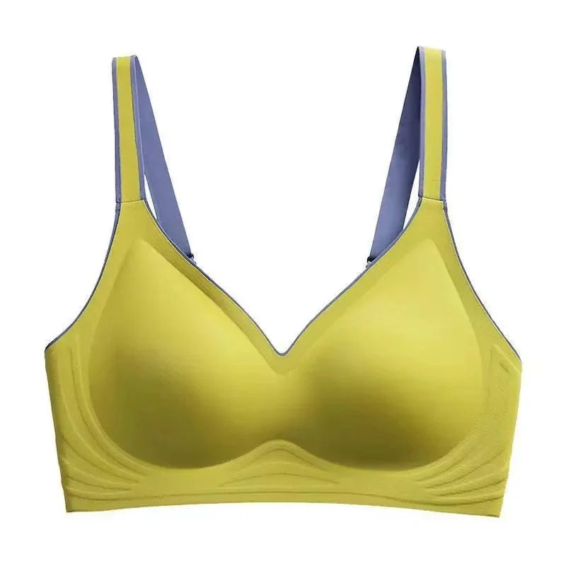 plus size women's underwear seamless no steel ring  bra push-ups comfortable