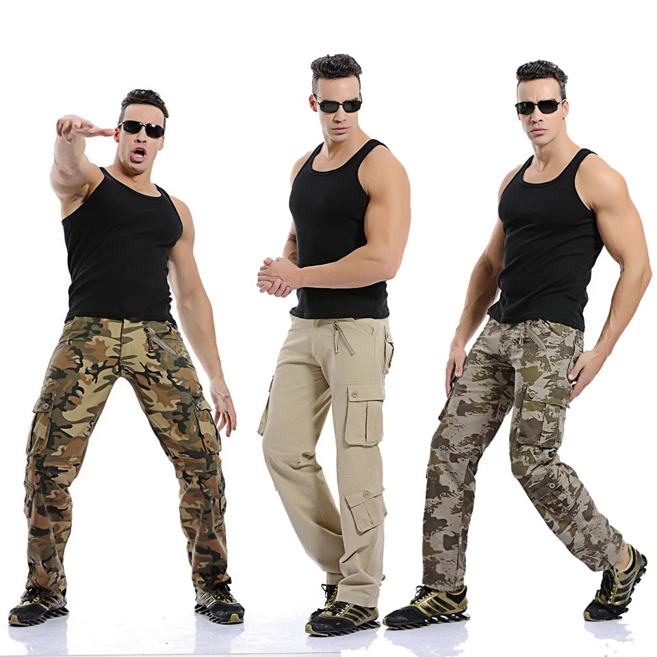 men cargo pants camouflage  trousers military pants for man 7 colors