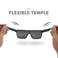 Sunglasses Men Fashion Oversized Flexible Frame Square Mens