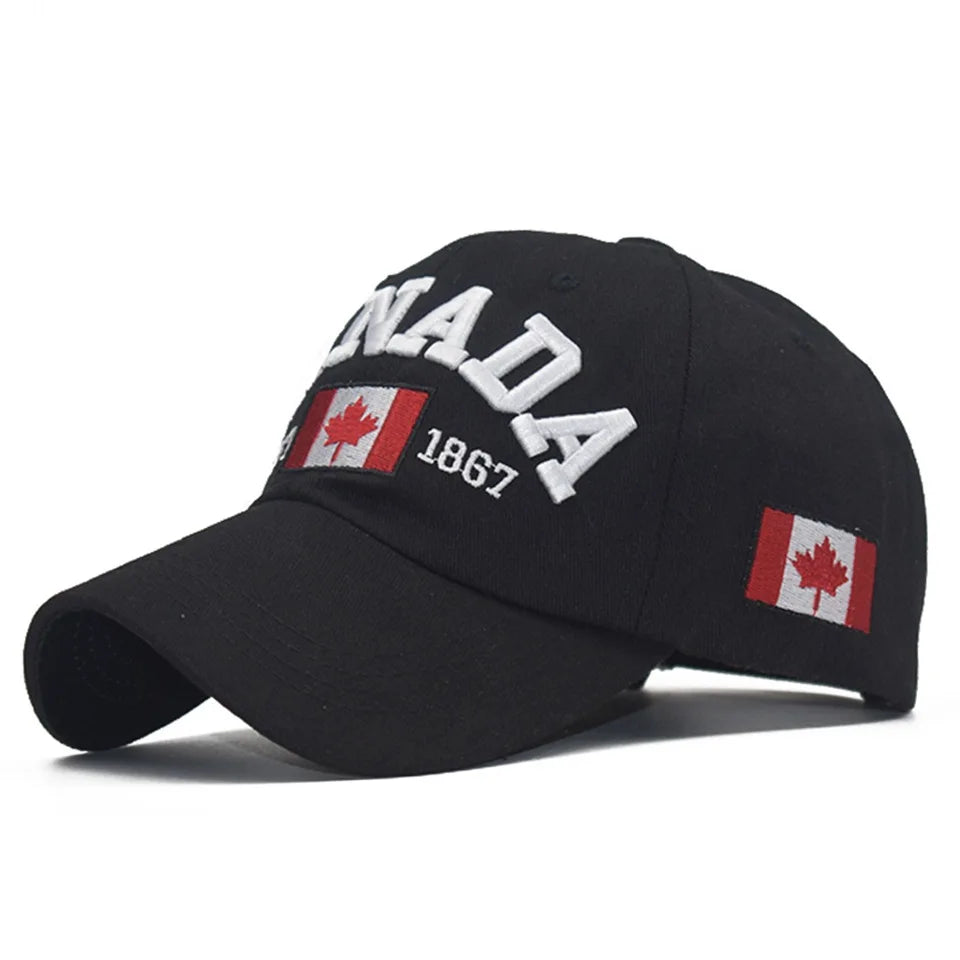 I love canada Washed Cotton Baseball Cap Snapback Hat For Men Women Dad Hat