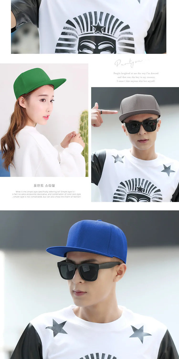 Big Bone Man Plus Size Baseball Caps Adult Flat Peak Hip Hop Fitted Hat Men Women Large Size Snapback Cap size 6 3/4 to size 8