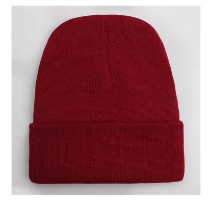 Unisex Beanie Autumn Winter Wool Blends Soft Warm Knitted Cap Men Women