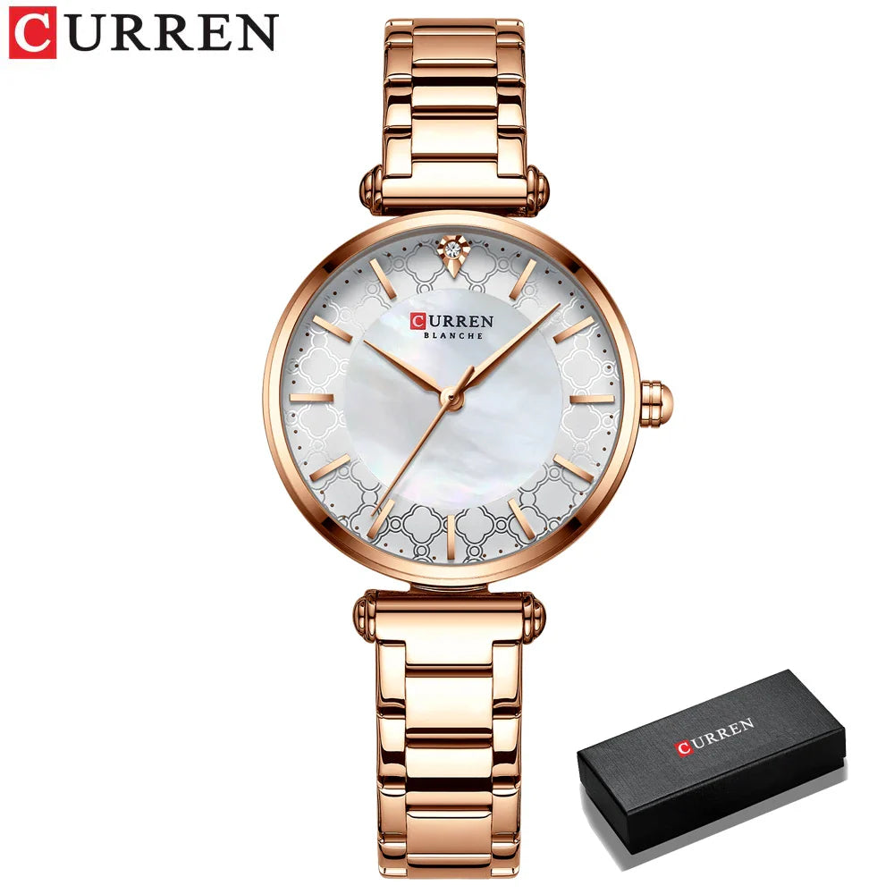 New Fashion Watch Women CURREN Top Brand Ladies Creative Steel Women Bracelet Watches Female Waterproof Clocks Relogio Feminino