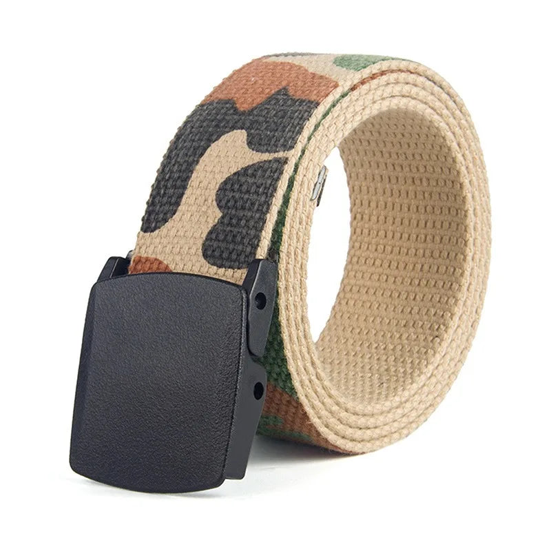 Fashion New Unisex Trousers Belts Canvas Belt metal buckle Men Women Boys Jeans belts Candy Colors Top quality120cm luxury belts