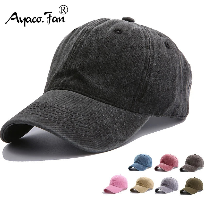 Solid Spring Summer Cap Women Ponytail Baseball Cap Fashion Hats Men Baseball Cap
