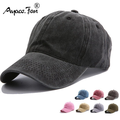 Solid Spring Summer Cap Women Ponytail Baseball Cap Fashion Hats Men Baseball Cap
