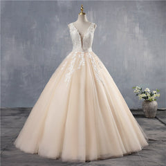 White Ivory Wedding Dress Custom-Made Plus Size Bridal Tulle
