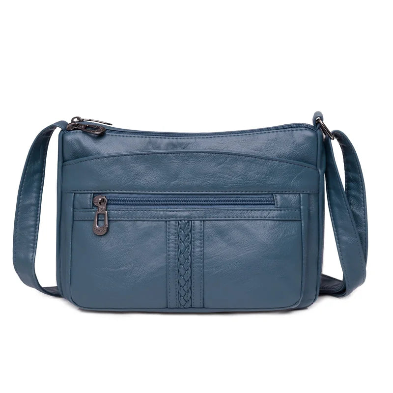 Fashion All-match Solid Color Messenger Bag High Capacity Womens Shoulder Bags