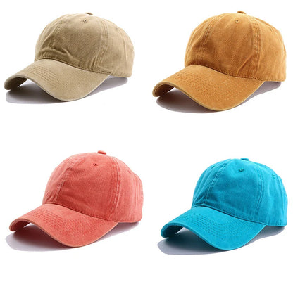 Solid Spring Summer Cap Women Ponytail Baseball Cap Fashion Hats Men Baseball Cap