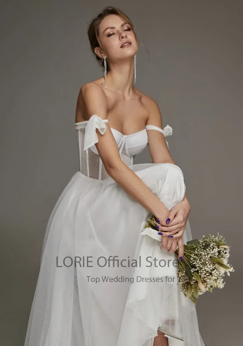 White Bridesmaid Dresses: Short Wedding Dresses Modern Boning Spaghetti Strap