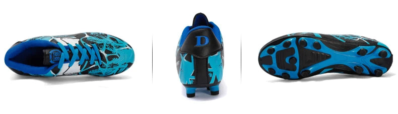 Men Soccer Shoes Fashion Printed Long Spike Children's Football Boots