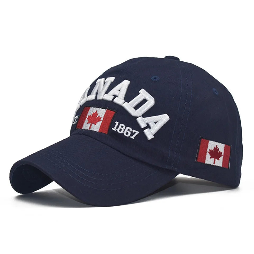 I love canada Washed Cotton Baseball Cap Snapback Hat For Men Women Dad Hat