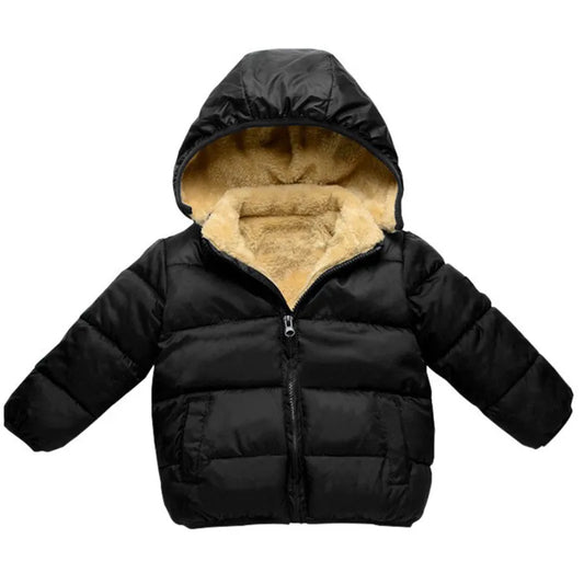 Baby Kids Boys Jackets Winter Thick Coats Warm Cashmere Outerwear