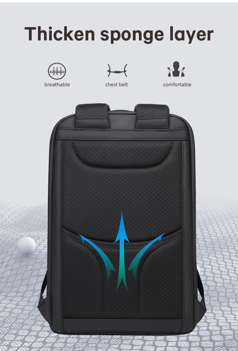 BANGE USB Charging Waterproof Laptop Backpack 17 Computer Bag Travel Business Hiking Backpacks School Back Pack Mochila For Men