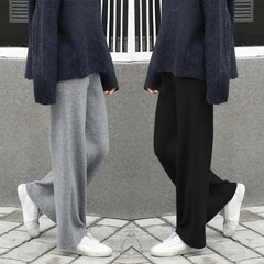 Pants Autumn And Winter Knit Sweater Wide Legs Women Pants