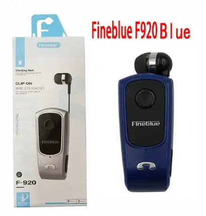Fineblue F920 Mini Wireless Earphone Retractable Portable Bluetooth Headset Calls Remind Vibration Sport Run Gamer Headphone