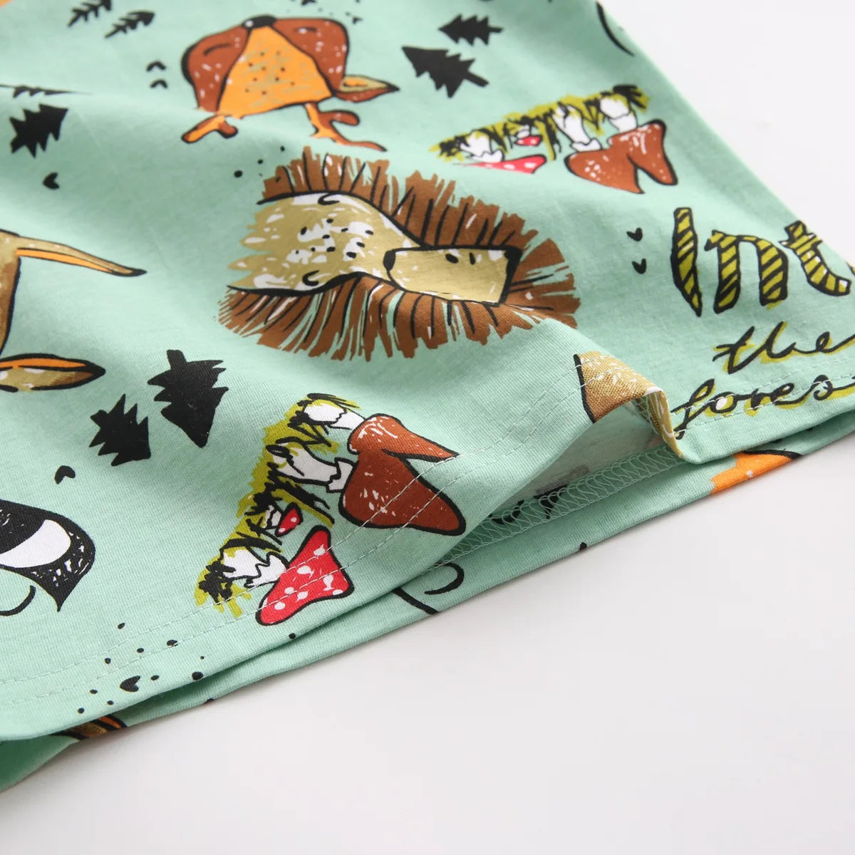 Cartoon Boys Clothing Sets Summer Short Sleeve Cotton Baby Tops + Baby Shorts 2Pcs Casual