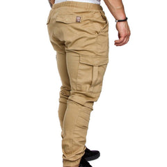 Men's Casual Jogging Pants Solid Color Pocket Pants Sports Pants